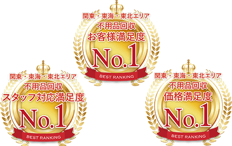 お客様満足度・信頼度3冠達成！
